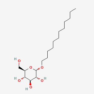 Chemical structure of Dodecyl a-D-glucopyranoside