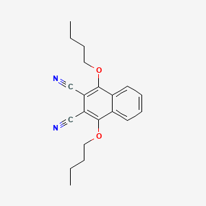 Chemical structure of 1,4-Dibutoxy-2,3-naphthalenedicarbonitrile