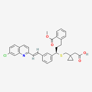 Chemical structure of 2′-Des(1-hydroxy-1-methylethyl)-2′-methycarboxy montelukast
