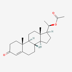 Chemical structure of 20-Dihydroprogesterone acetate