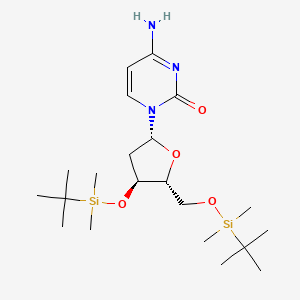 Chemical structure of 3',5'-Bis-O-(tert-butyldimethylsilyl)-deoxycytidine