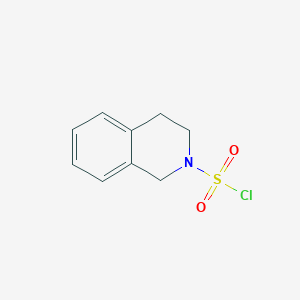 Chemical structure of 3,4-dihydroisoquinoline-2(1H)-sulfonyl chloride