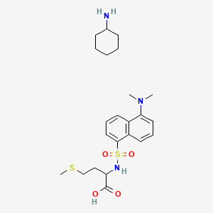 Chemical structure of Dansyl-DL-methionine cyclohexylammonium salt