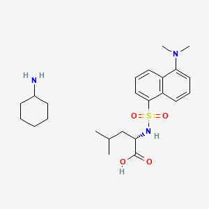 Chemical structure of Dansyl-L-leucine cyclohexylammonium salt