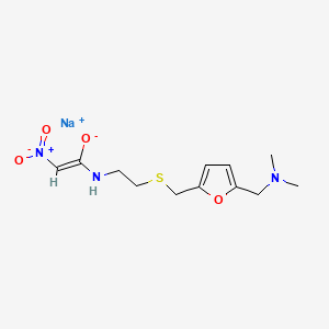 Chemical structure of Demethylamino Ranitidine Acetamide Sodium