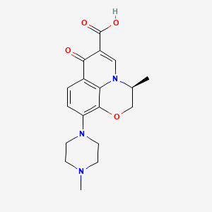 Chemical structure of Defluoro Levofloxacin