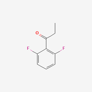 Chemical structure of 2′,6′-Difluoropropiophenone