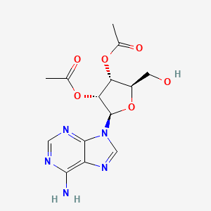 Chemical structure of 2′,3′-Di-O-acetyladenosine