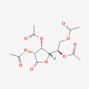 Chemical structure of D-Gulono-1,4-lactone 2,3,5,6-Tetraacetate
