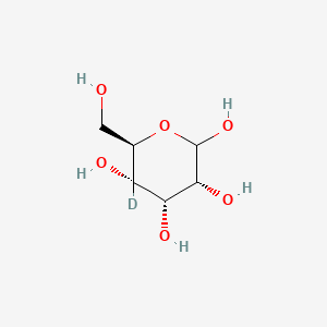 Chemical structure of D-[4-2H]glucose