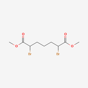Chemical structure of Dimethyl 2,6-dibromoheptanedioate