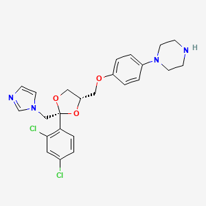 Chemical structure of Deacetyl Ketoconazole