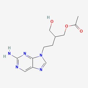 Chemical structure of Desacetyl Famciclovir