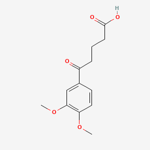 Chemical structure of 5-(3,4-Dimethoxyphenyl)-5-oxovaleric acid