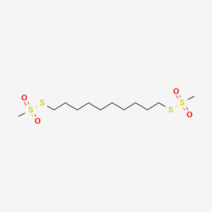 Chemical structure of 1,10-Decadiyl Bismethanethiosulfonate