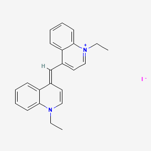 Chemical structure of 1,1′-Diethyl-4,4′-cyanine iodide