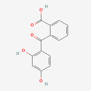 Chemical structure of 2′,4′-Dihydroxy-2-benzoylbenzoic Acid