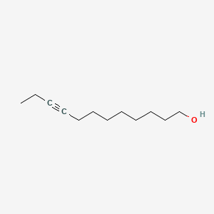 Chemical structure of 9-Dodecyn-1-ol