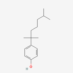 Chemical structure of 4-(2,6-Dimethyl-2-heptyl)phenol