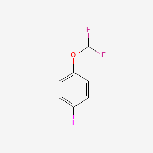 Chemical structure of 4-(Difluoromethoxy)iodobenzene