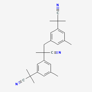 Chemical structure of Didestriazole anastrozole dimer impurity