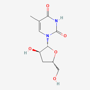 Chemical structure of 3′-Deoxy-5-methyluridine