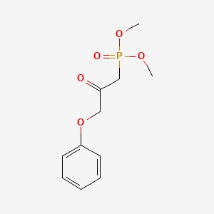 Chemical structure of Dimethyl (3-phenoxy-2-oxoproyl)phosphonate