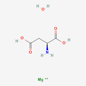 Chemical structure of DL-aspartic acid magnesium salt
