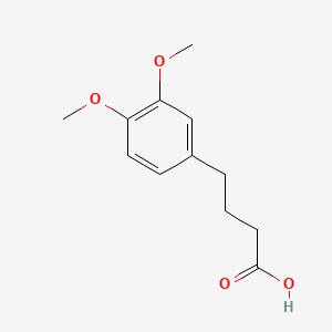 Chemical structure of 4-(3,4-Dimethoxyphenyl)butyric acid