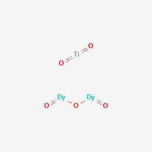 Chemical structure of Dysprosium(III) titanium oxide