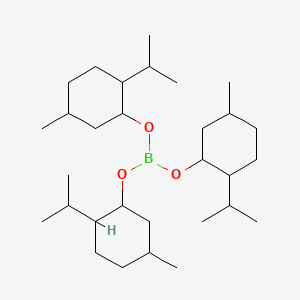 Chemical structure of DL-Menthyl borate