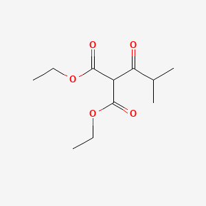 Chemical structure of Diethyl isobutyroylmalonate