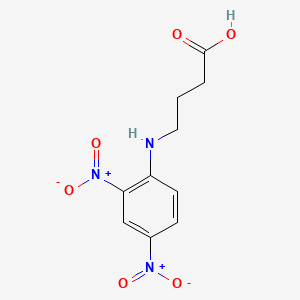 Chemical structure of DNP-gamma-aminobutyric acid