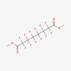 Chemical structure of Dimethyl perfluorosuberate