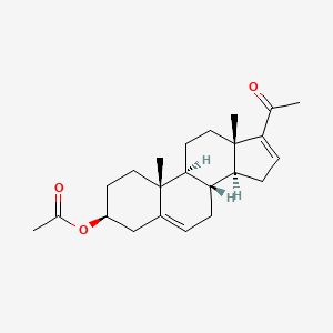 Chemical structure of 16-Dehydropregnenolone acetate