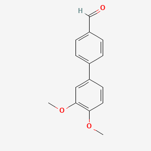 Chemical structure of 3′,4′-Dimethoxy-biphenyl-4-carbaldehyde