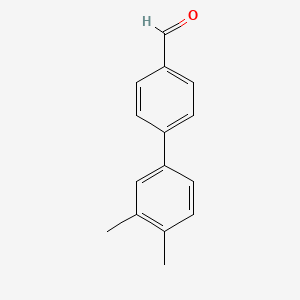 Chemical structure of 4-(3,4-Dimethylphenyl)benzaldehyde