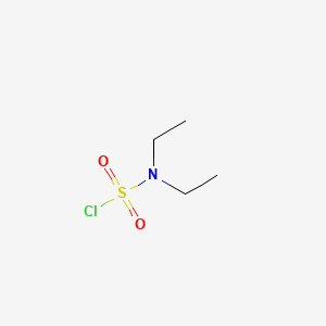 Chemical structure of diethylsulfamoyl chloride