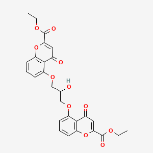 Chemical structure of Diethyl cromoglycate
