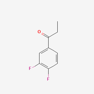 Chemical structure of 3′,4′-Difluoropropiophenone