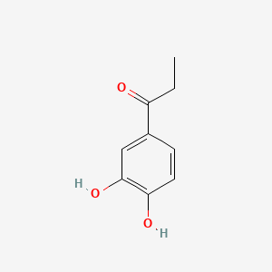Chemical structure of 3,4-Dihydroxypropiophenone