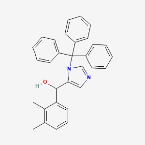 Chemical structure of α-(2,3-Dimethylphenyl)-1-(trityl)-1H-imidazole-4-methanol