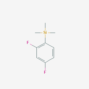 Chemical structure of (2,4-Difluorophenyl)trimethylsilane