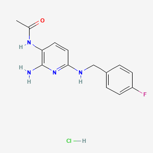 Chemical structure of D 13223 (Flupirtine Metabolite)