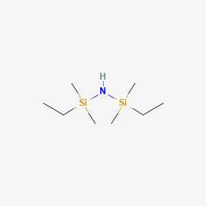 Chemical structure of 1,3-Diethyl-1,1,3,3-tetramethyldisilazane