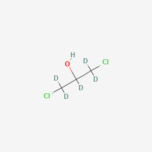 Chemical structure of 1,3-Dichloro-2-propanol-d5