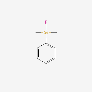 Chemical structure of Dimethylphenylfluorosilane