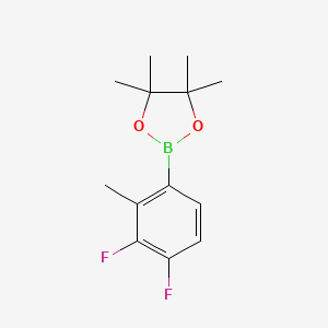 Chemical structure of 3,4-Difluoro-2-methylphenylboronic acid pinacol ester