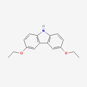 Chemical structure of 3,6-diacetythyl carbide