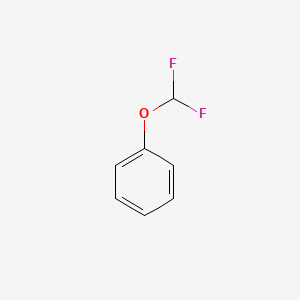 Chemical structure of (Difluoromethoxy)benzene